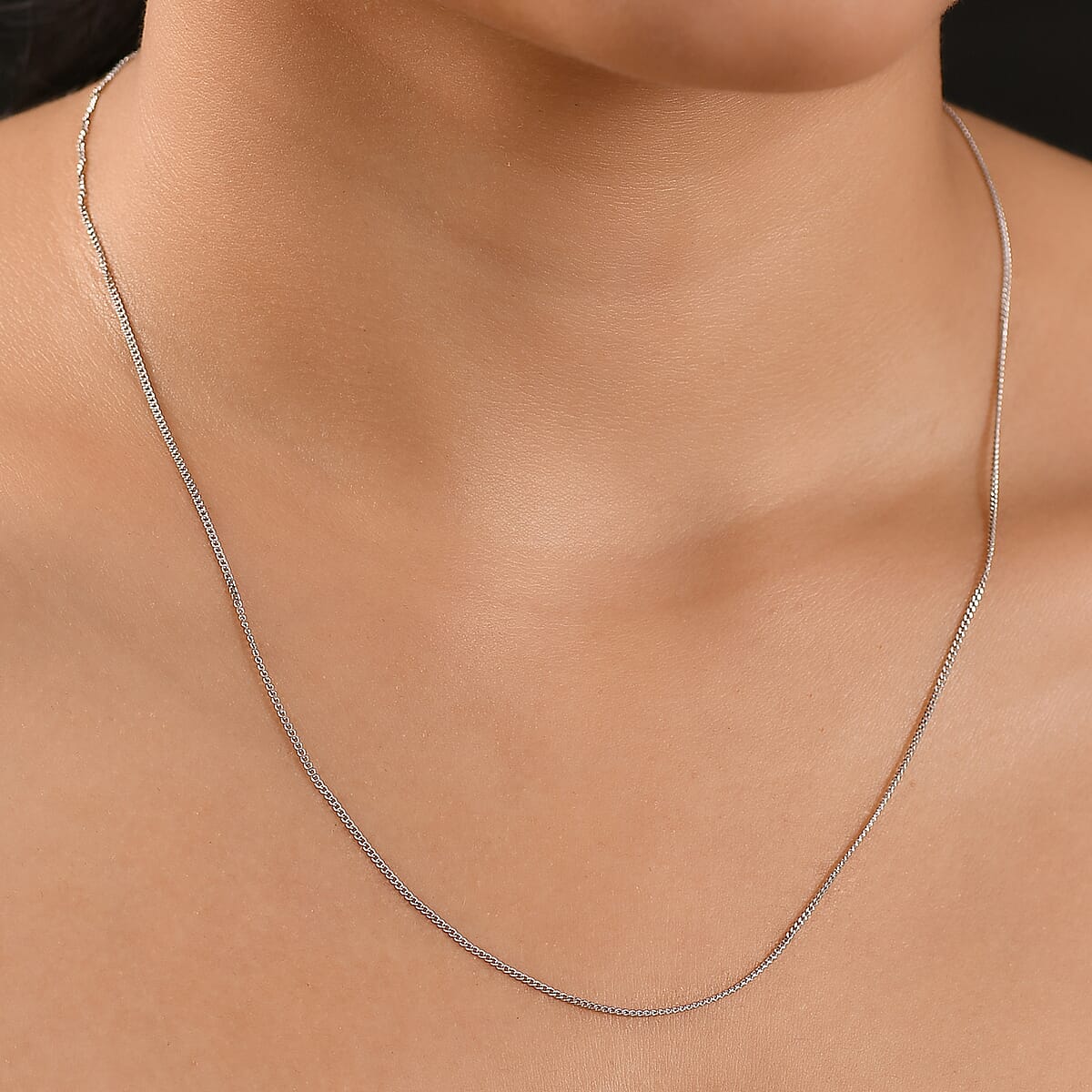 950 Platinum Sleek Box Chain Necklace 20 Inches 4.30 Grams image number 2