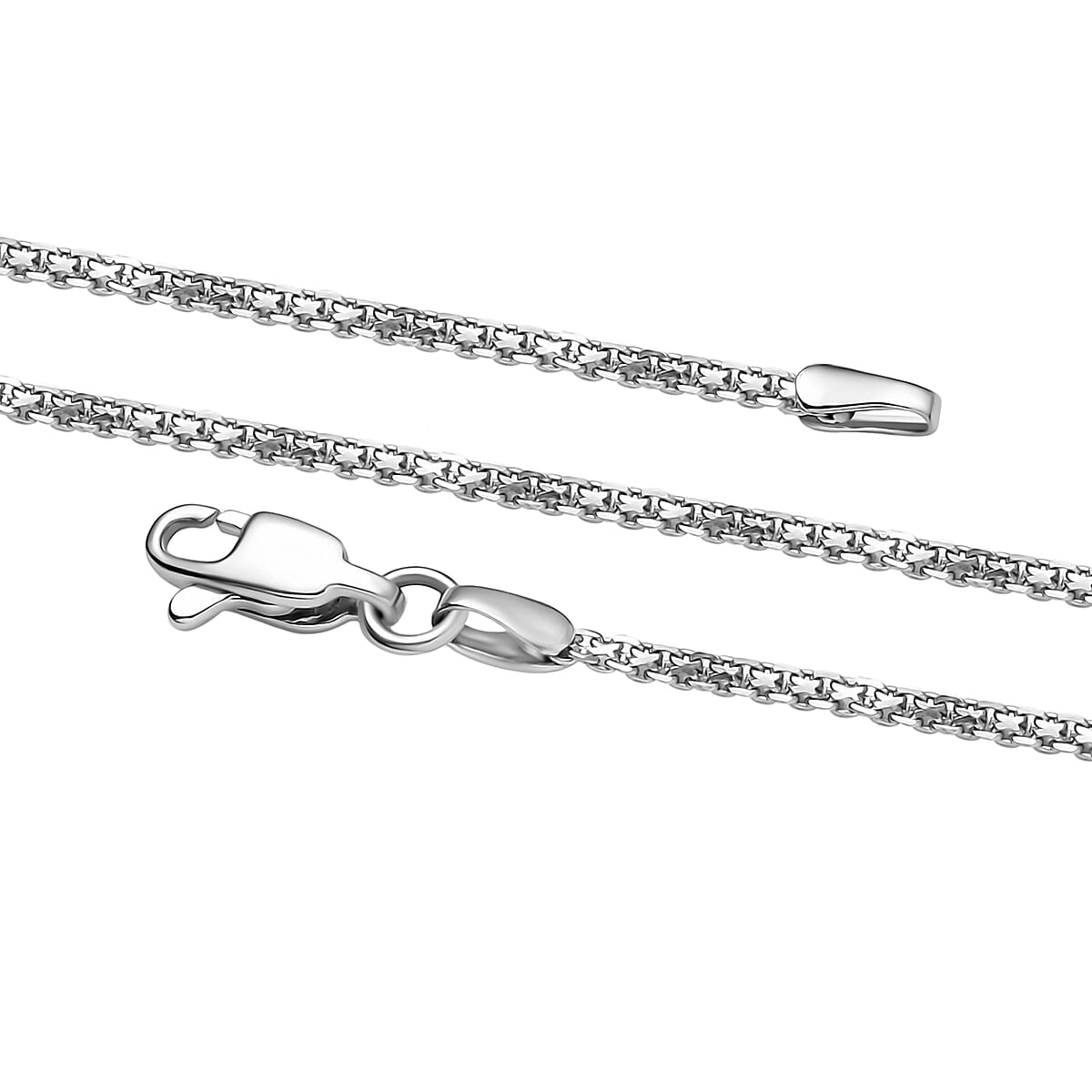 950 Platinum Sleek Box Chain Necklace 20 Inches 4.30 Grams image number 3