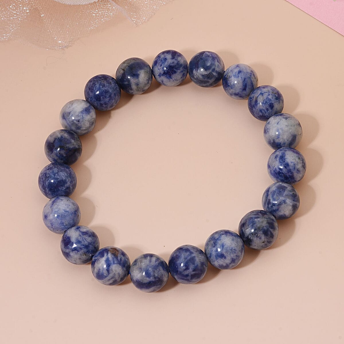 Jasper 126.00 ctw Beaded Stretch Bracelet image number 1