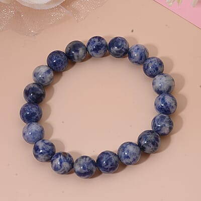 Jasper 126.00 ctw Beaded Stretch Bracelet