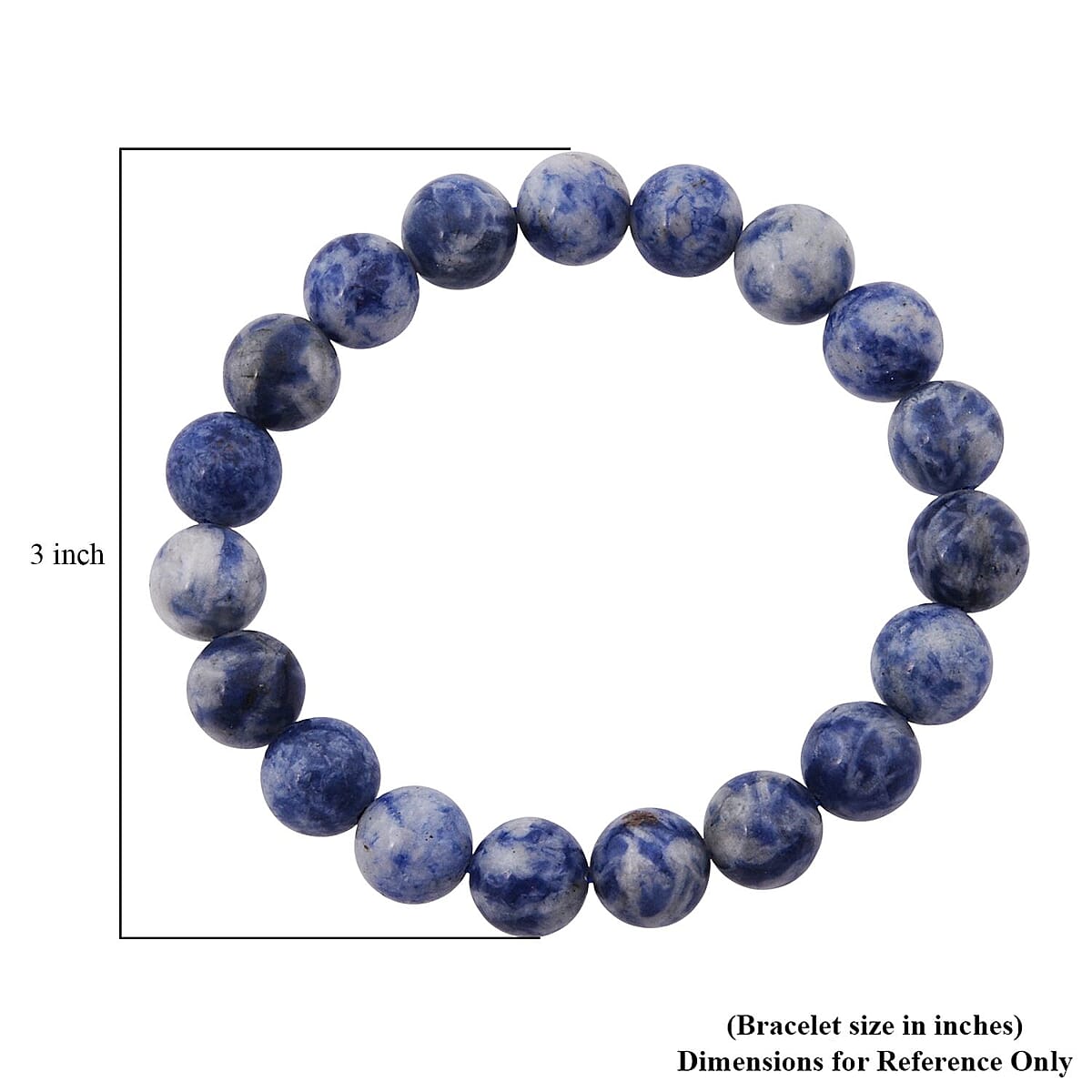 Jasper 126.00 ctw Beaded Stretch Bracelet image number 4