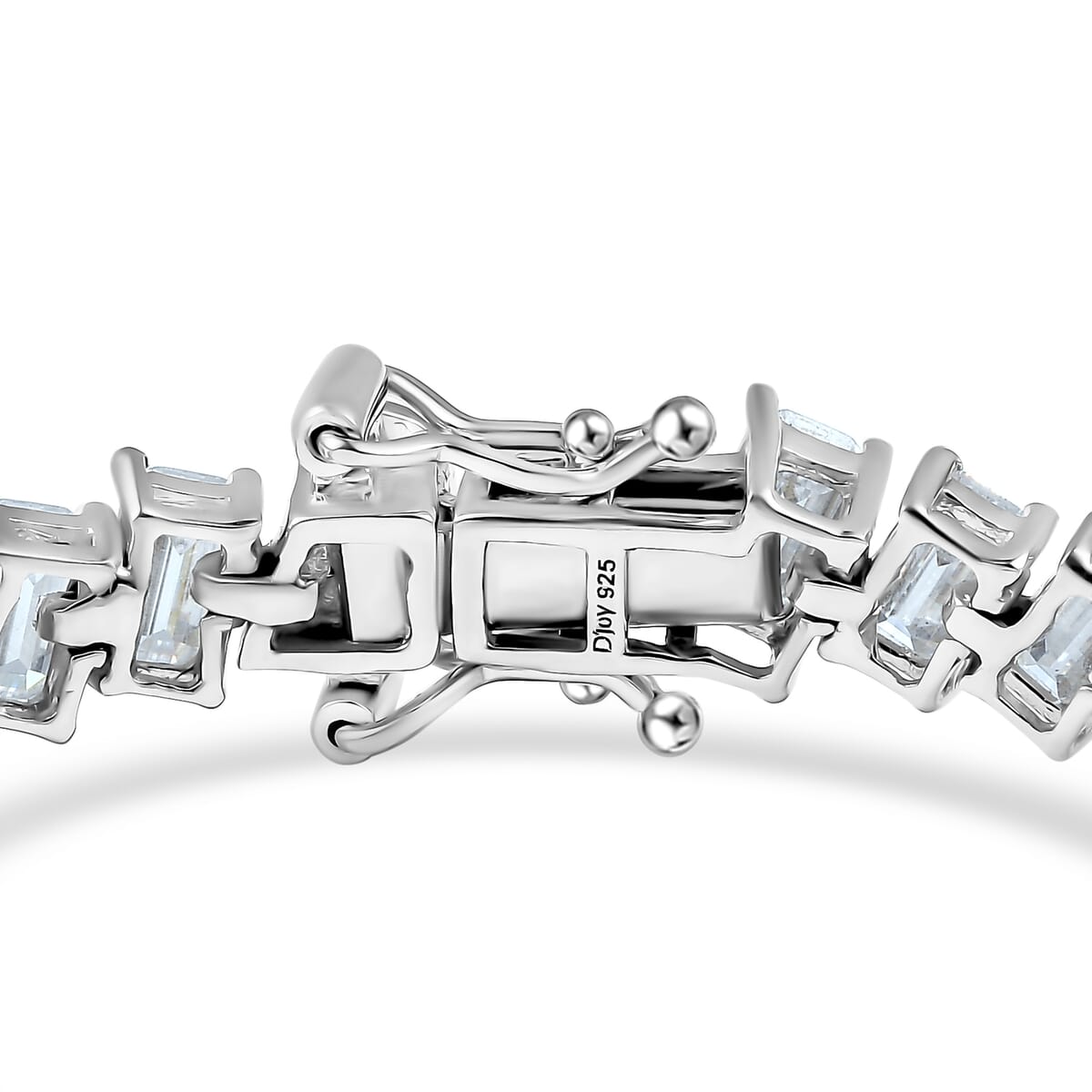 D'Joy Moissanite 13.00 ctw Bracelet in Rhodium Over Sterling Silve (7.25 In)  image number 3