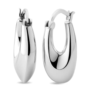 Hoop Earrings in 999 Platinum 5.79 Grams