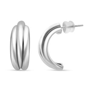 Hoop Earrings in 999 Platinum 3.66 Grams