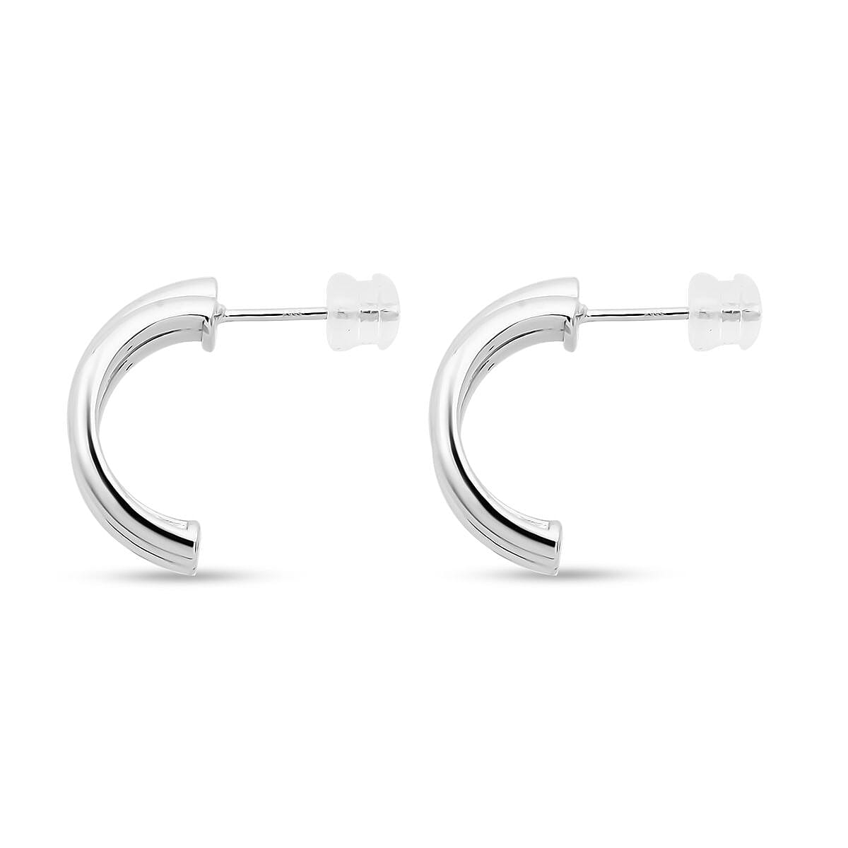 Hoop Earrings in 999 Platinum 3.66 Grams image number 3