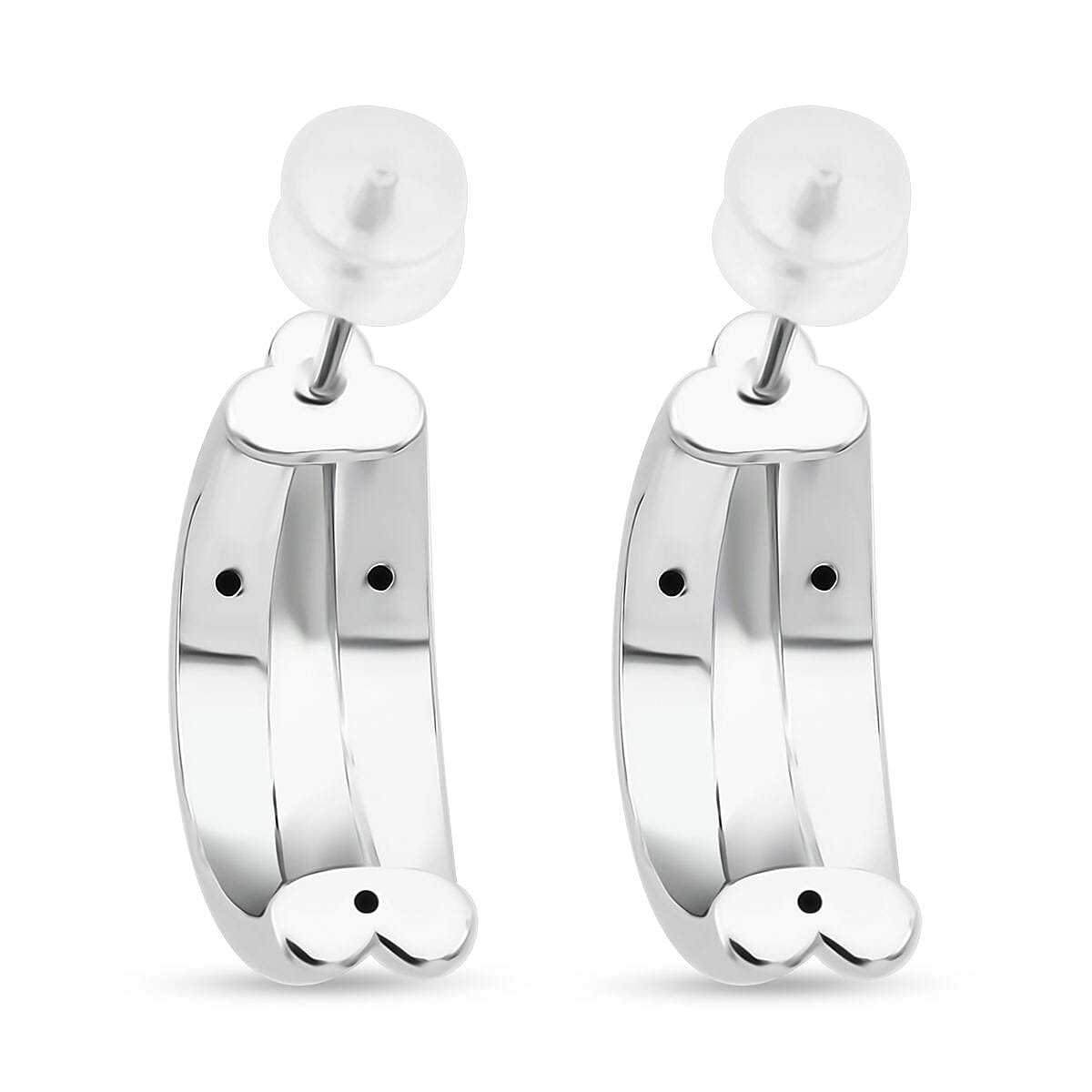 Hoop Earrings in 999 Platinum 3.66 Grams image number 4