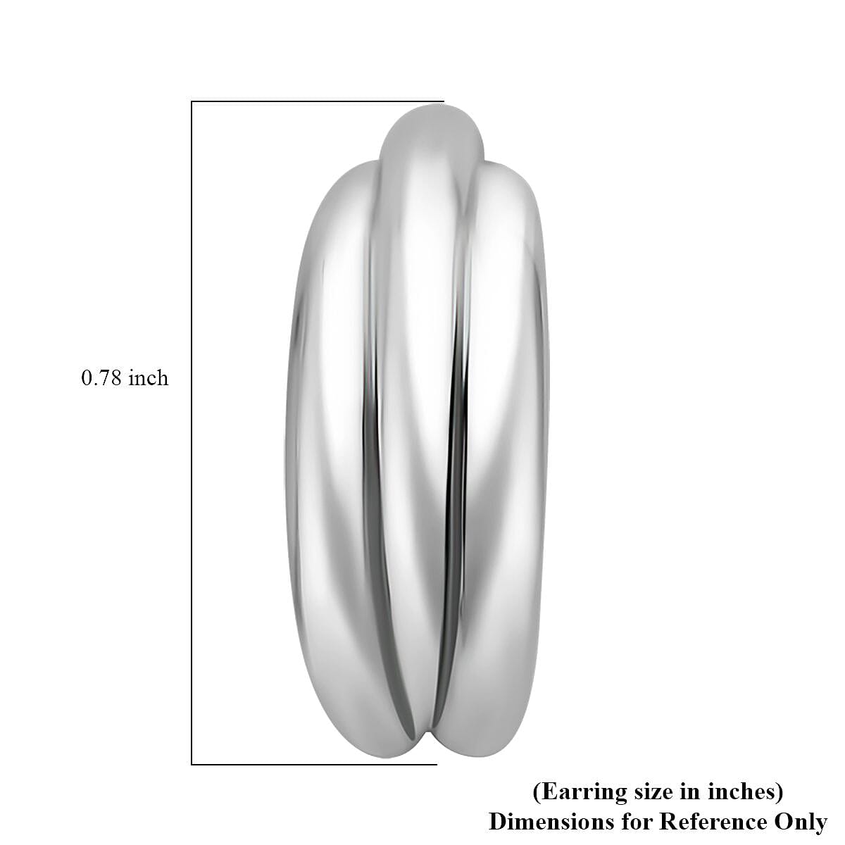 Hoop Earrings in 999 Platinum 3.66 Grams image number 5