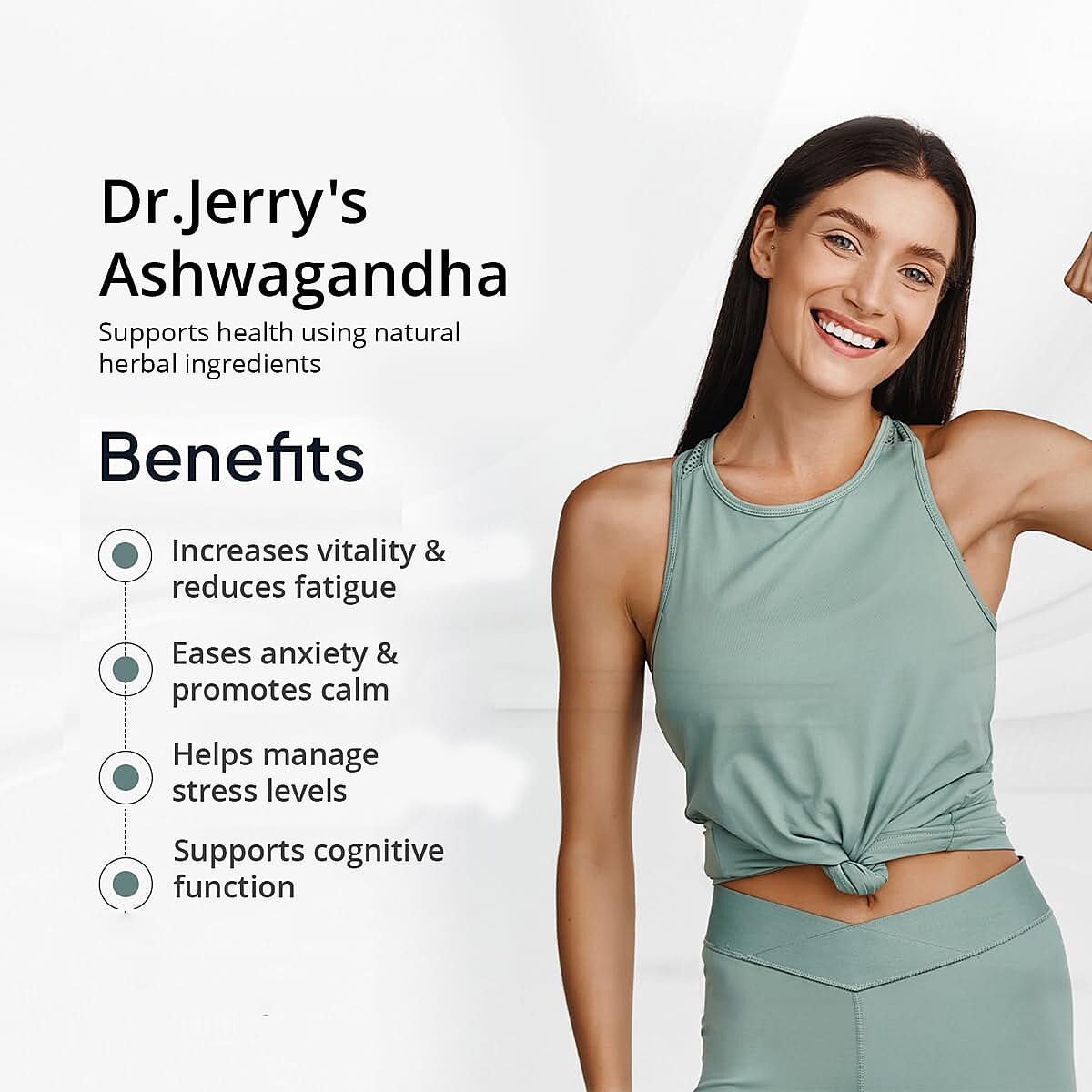 Dr. Jerry's Ashwagandha Dietary Supplement (90 Vegan capsules) image number 1