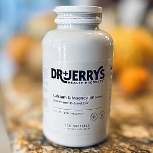 Dr. Jerry's Calcium & Magnesium with Vitamin D-3 & Zinc Dietary Supplement (120 Softgels)