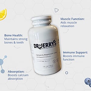 Dr. Jerry's Calcium & Magnesium with Vitamin D-3 & Zinc Dietary Supplement (120 Softgels)
