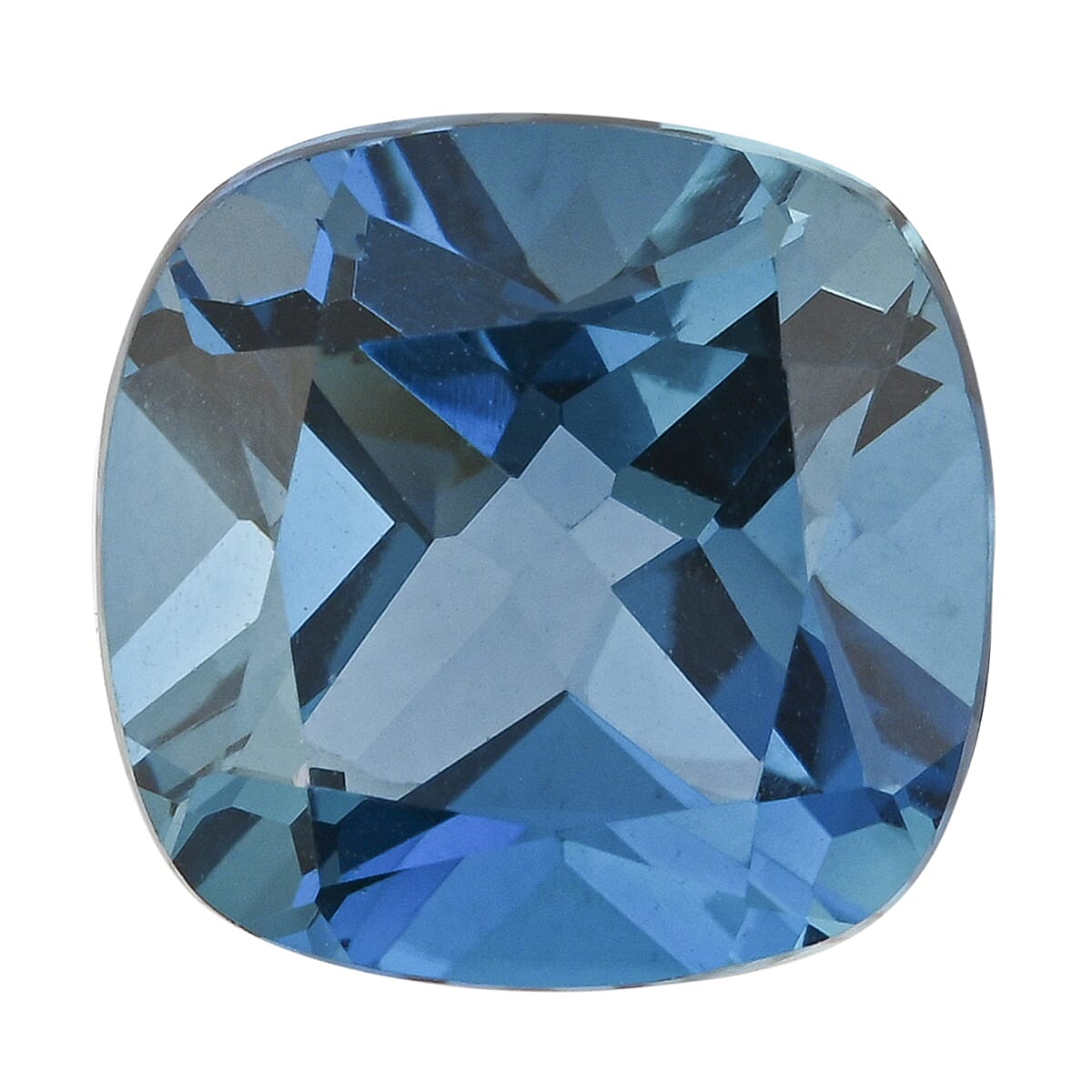 AAAA London Blue Topaz (Cush 12x12 mm) 8.00 ctw image number 0