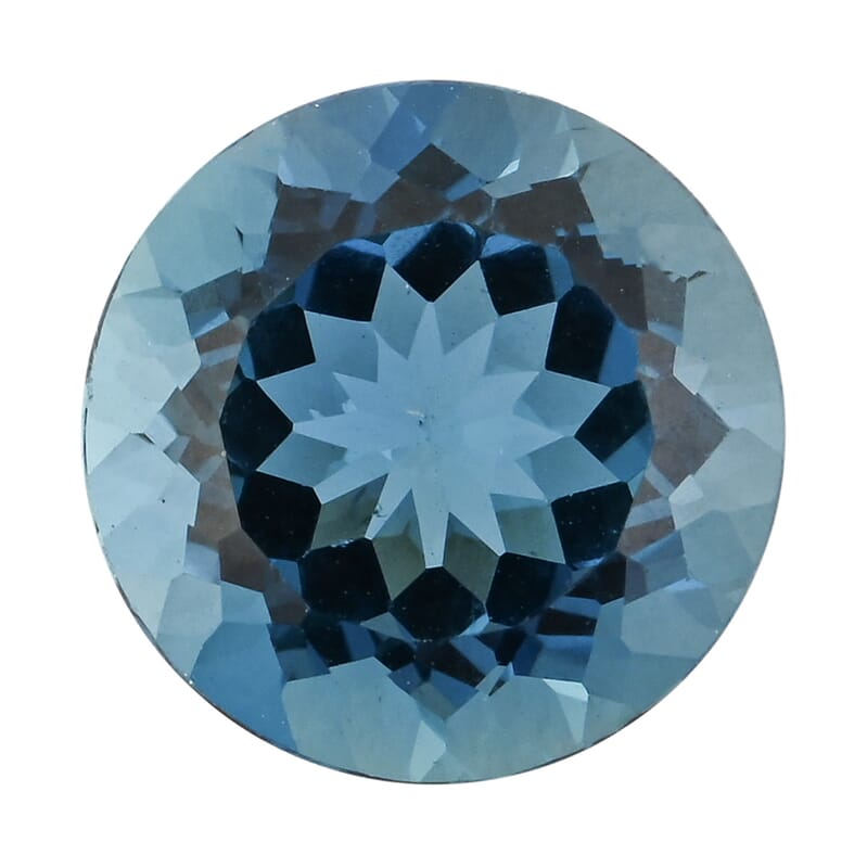 AAAA London Blue Topaz (Rnd 12 mm) 8.00 ctw