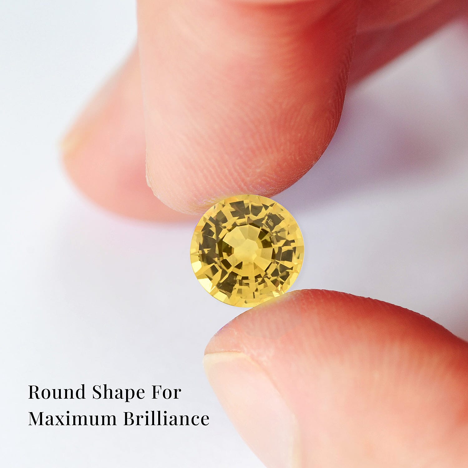 AAAA Yellow Sapphire (Rnd 5.5 mm) 0.75 ctw