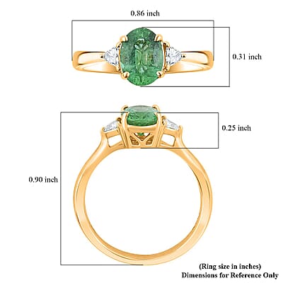 Certified & Appraised Iliana AAAA Kagem Zambian  Emerald, Diamond Ring in 18K Yellow Gold 1.40 ctw (Size 6.0)