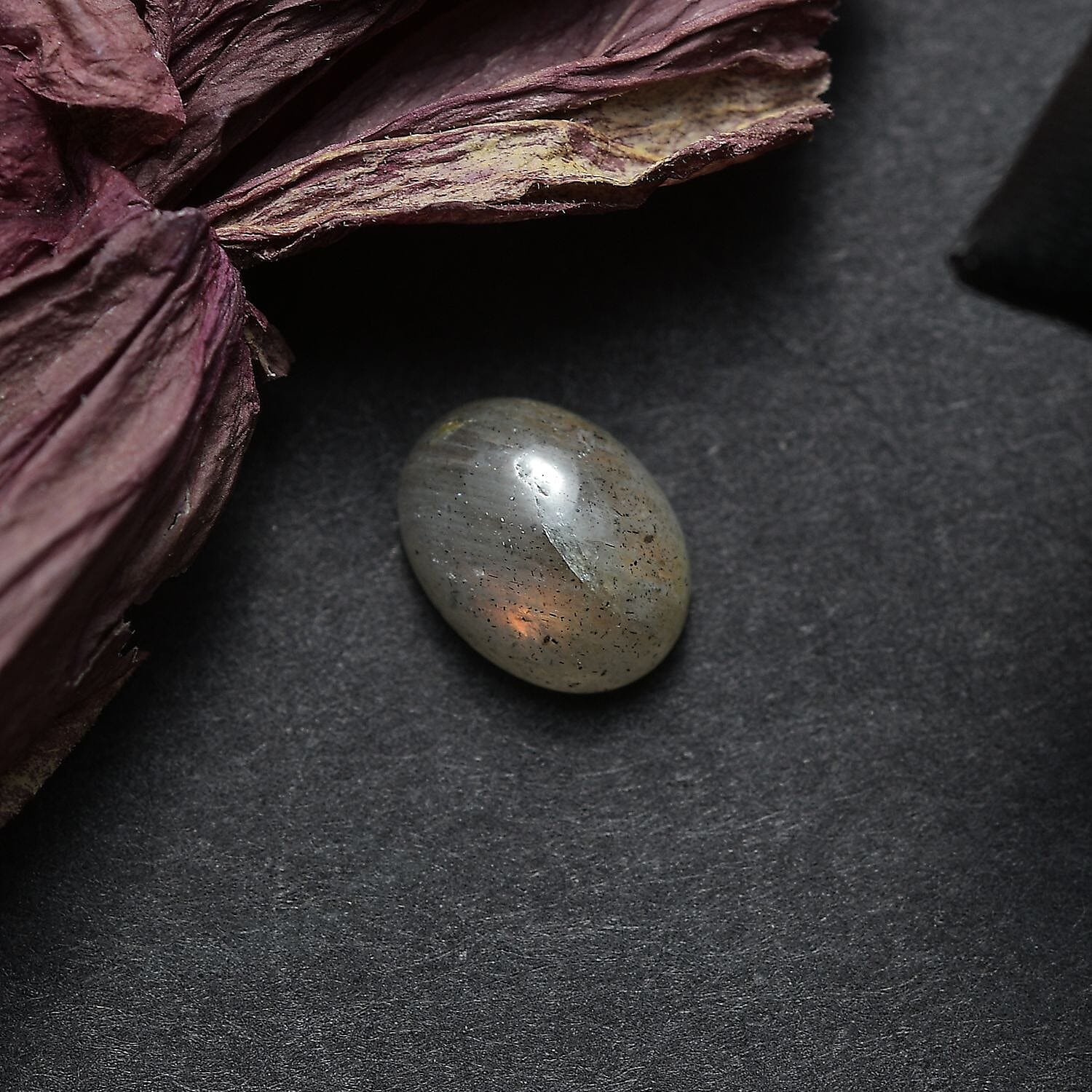 Fire Labradorite (Ovl 8x6 mm) 1.10 ctw Loose Gemstone