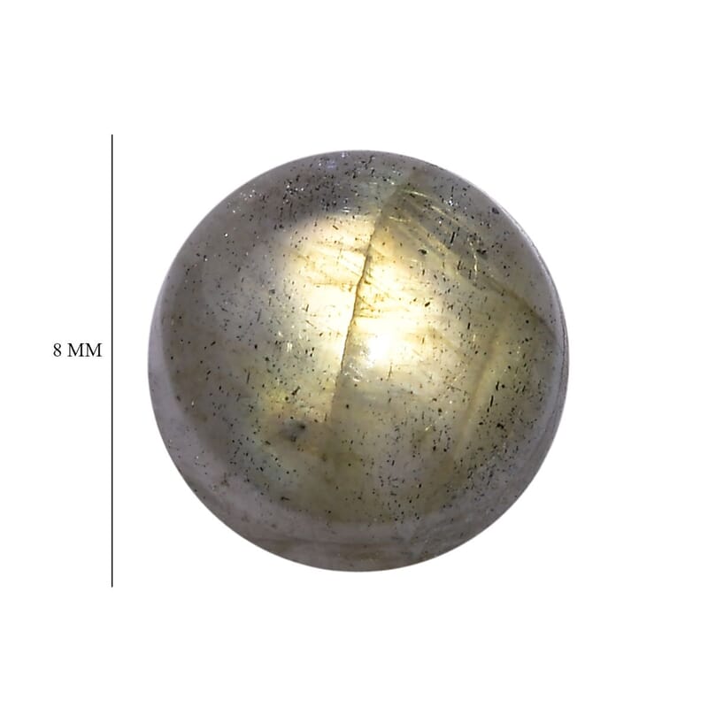 Fire Labradorite (Rnd 8 mm) 2.35 ctw Loose Gemstone