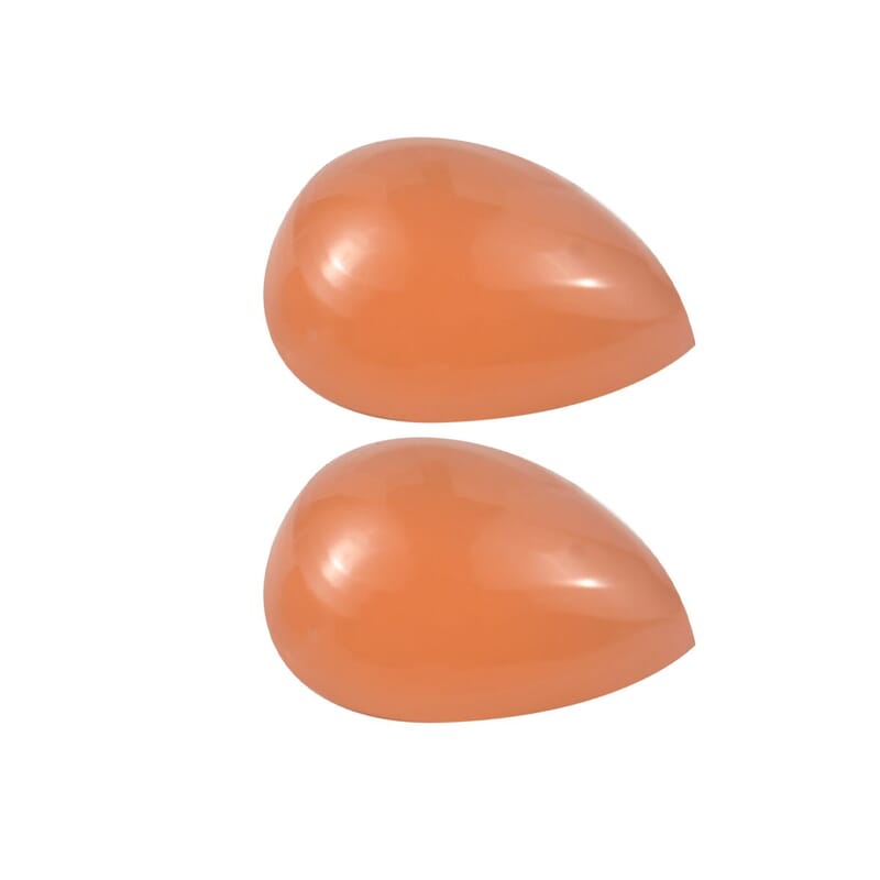 Peach Moonstone Set of 2 (Pear 8x6 mm) 1.96 ctw Loose Gemstone