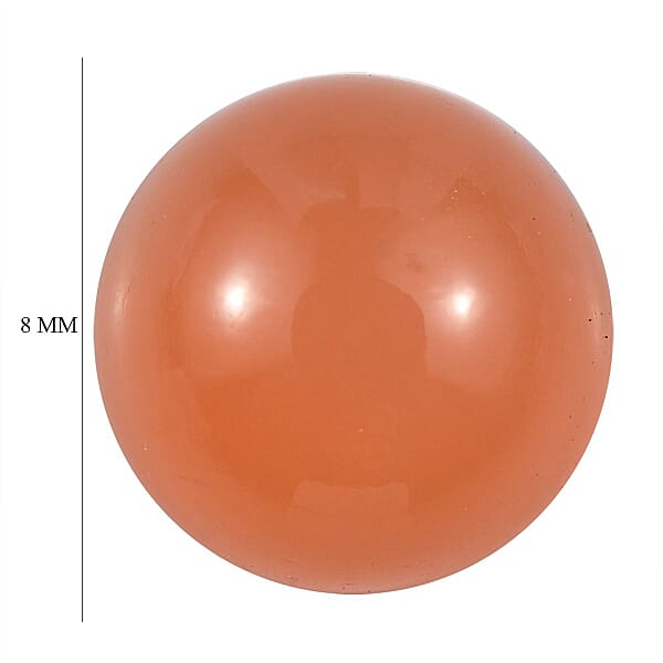 Peach Moonstone (Rnd 8 mm) 1.98 ctw Loose Gemstone