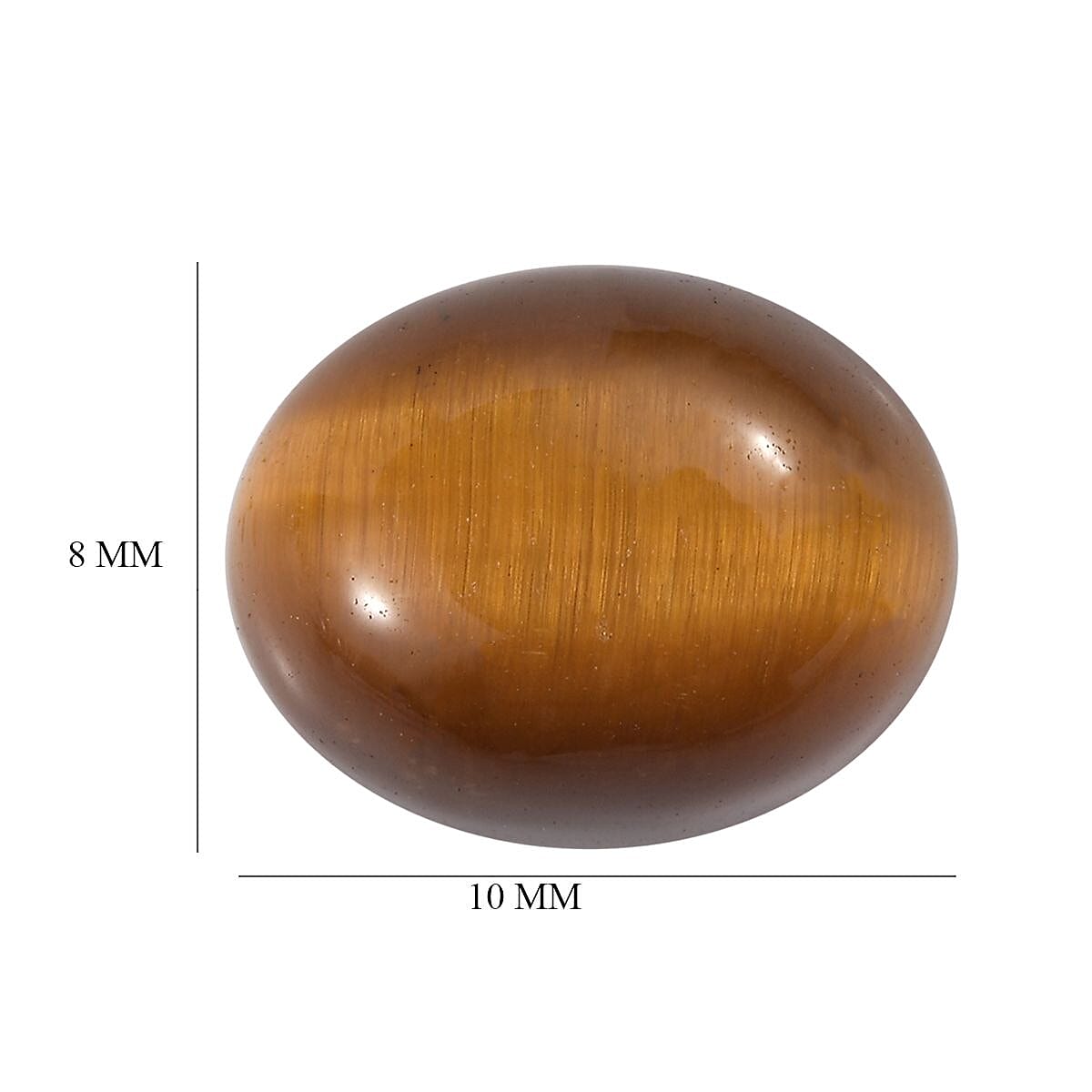 Tigers Eye (Ovl 10x8 mm) 2.10 ctw Loose Gemstone image number 4