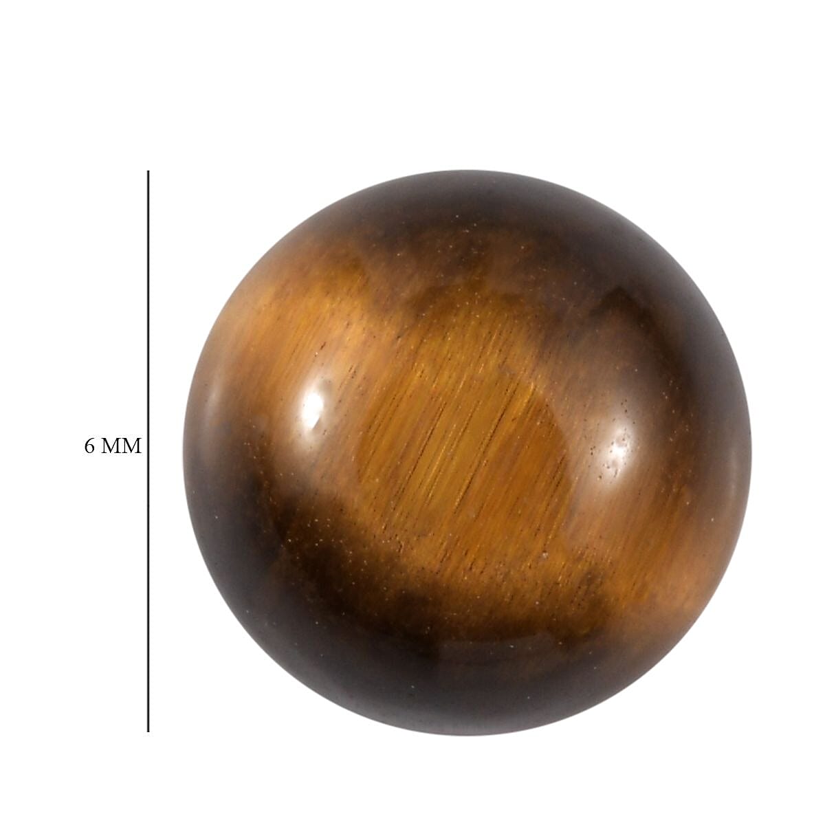 Tigers Eye (Rnd 6 mm) 0.90 ctw Loose Gemstone image number 4