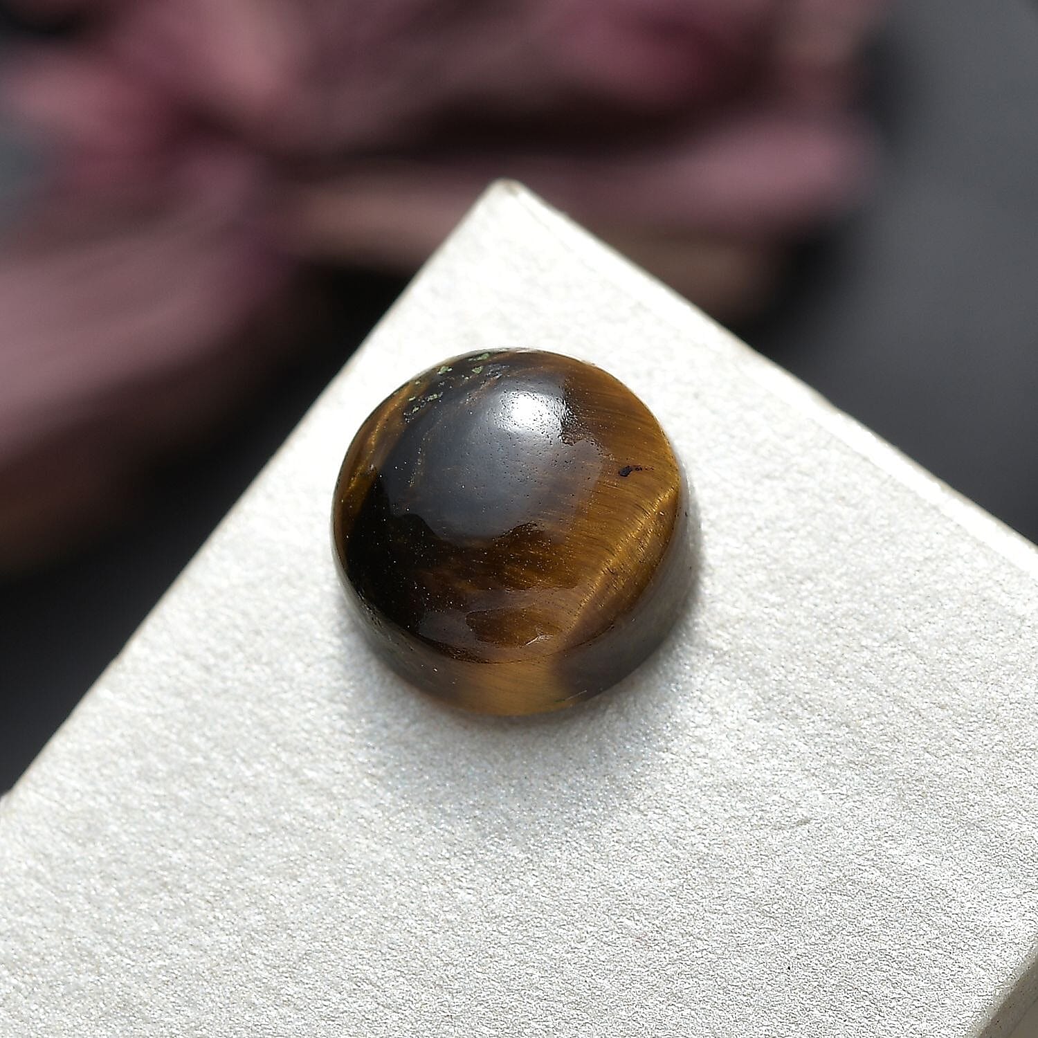 Tigers Eye (Rnd 9 mm) 2.10 ctw Loose Gemstone