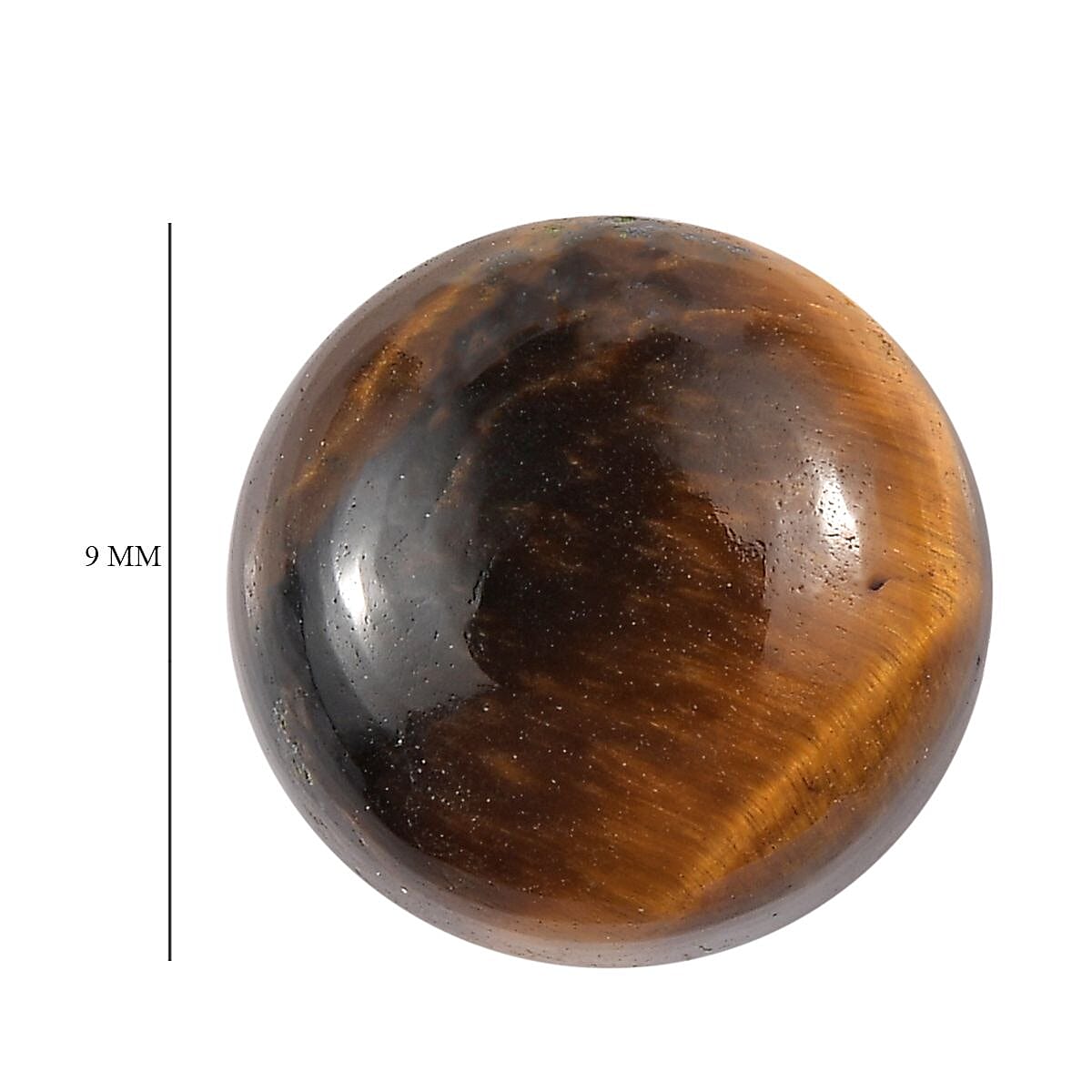 Tigers Eye (Rnd 9 mm) 2.10 ctw Loose Gemstone image number 4
