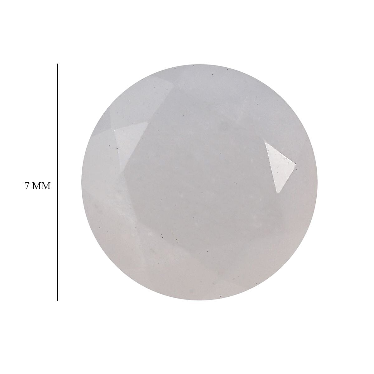 White Moonstone (Rnd 7 mm) 1.05 ctw Loose Gemstone image number 4
