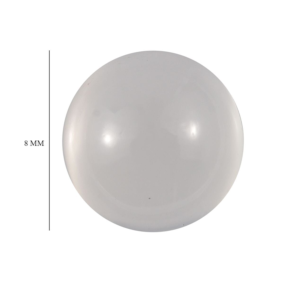 White Moonstone (Rnd 8 mm) 1.55 ctw Loose Gemstone