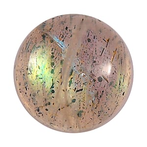 Malagasy Labradorite Set of 2 (Rnd 5 mm) 0.50 ctw Loose Gemstone