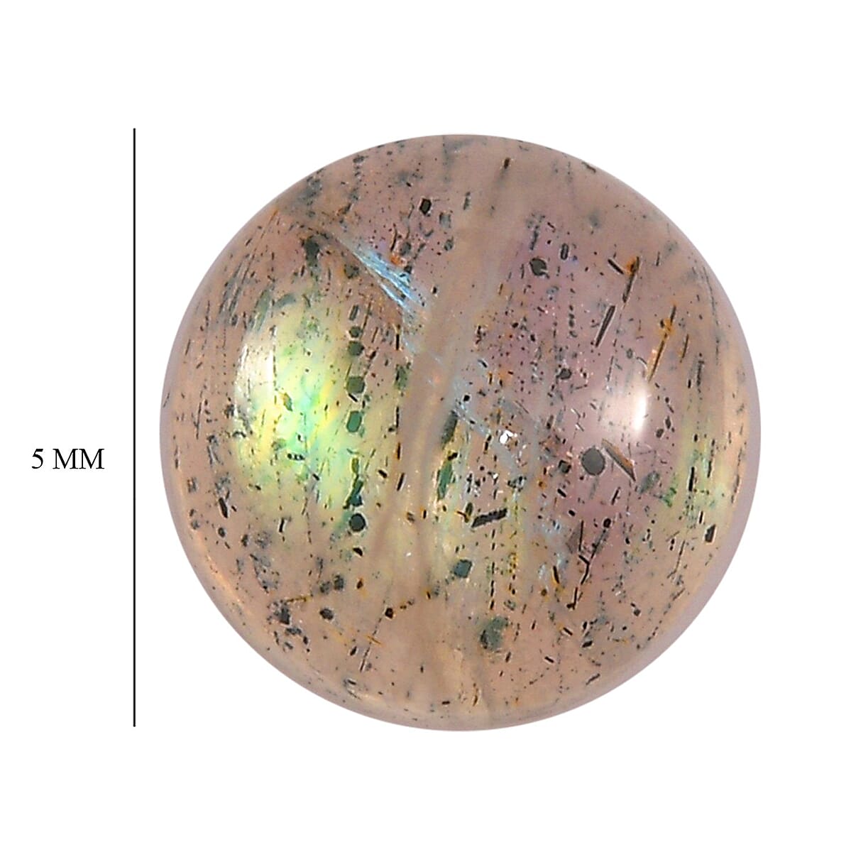 Malagasy Labradorite Set of 2 (Rnd 5 mm) 0.50 ctw Loose Gemstone image number 4