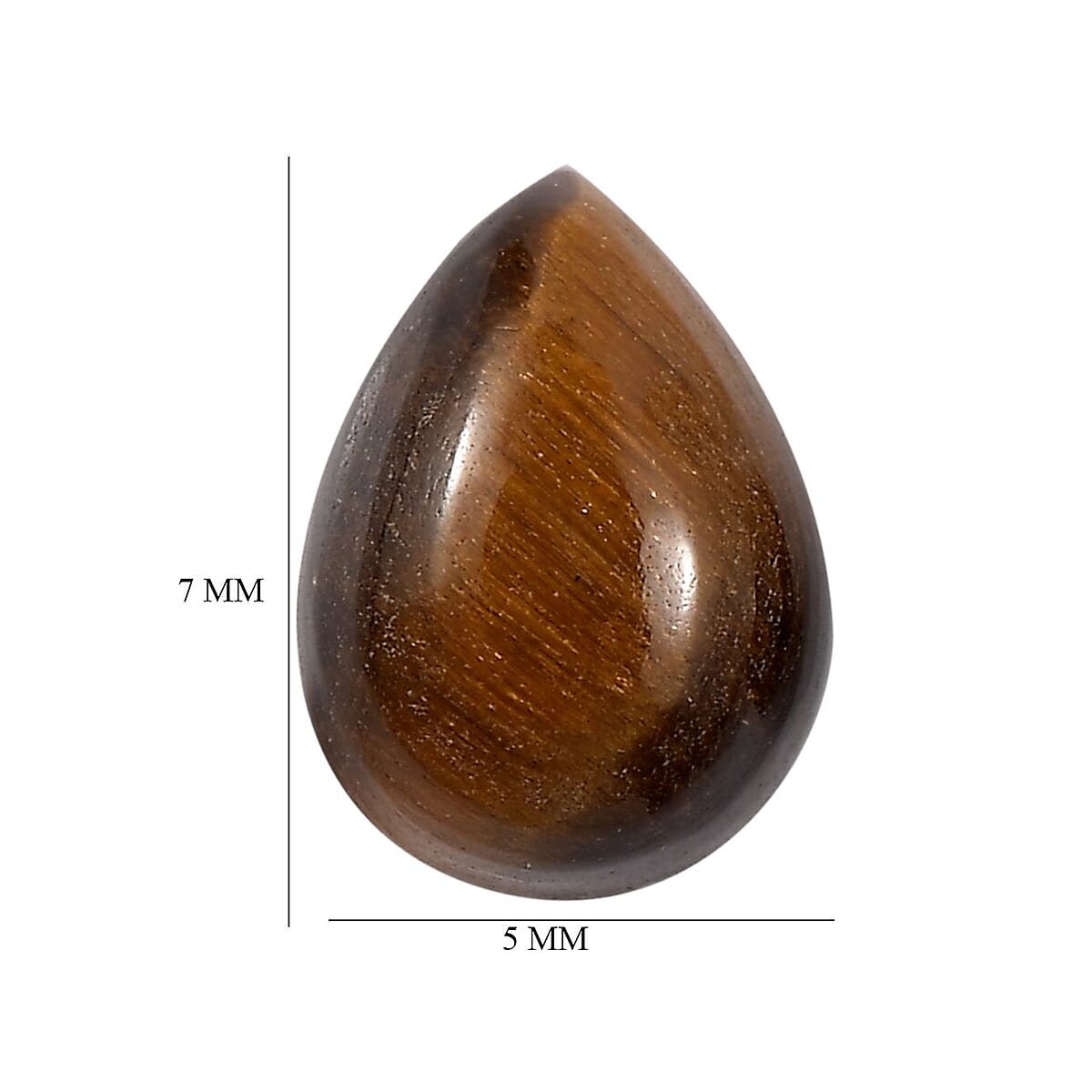 Tigers Eye Set of 2 (Pear 7x5 mm) 1.81 ctw Loose Gemstone image number 4