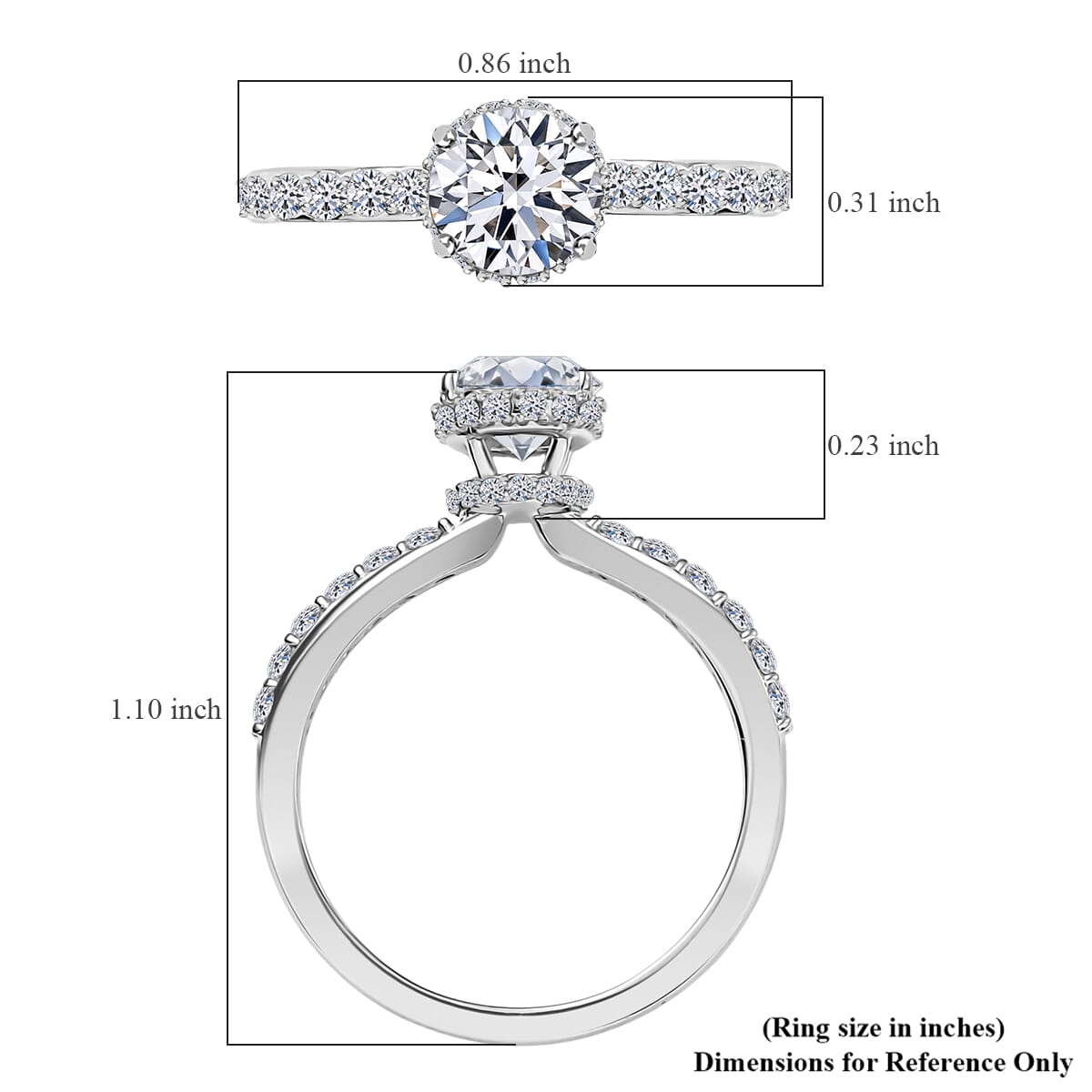 IGI Certified Luxuriant Lab Grown Diamond EF-VS 1.50 ctw Ring in 950 Platinum (Size 8.0) 4.80 Grams image number 5