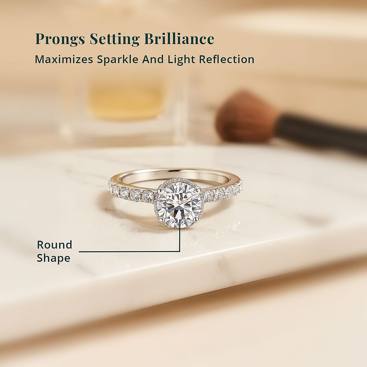 IGI Certified Luxuriant Lab Grown Diamond EF-VS 1.50 ctw Ring in 950 Platinum (Size 8.5) 4.80 Grams image number 4