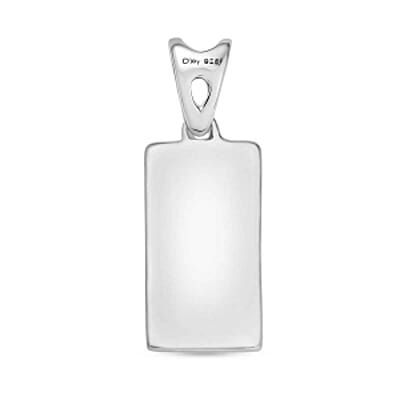 D'Joy Fancy Pendant in Platinum Over Sterling Silver 2.13 Grams