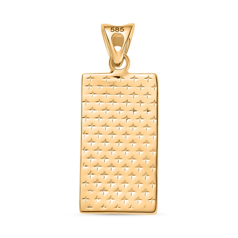 Pendant without Chain in 14K Yellow Gold 0.13 Grams