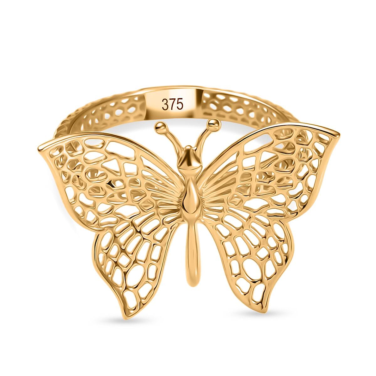 Luxoro Fancy Ring in 9K Yellow Gold (Size 11.5) 2.0 Grams