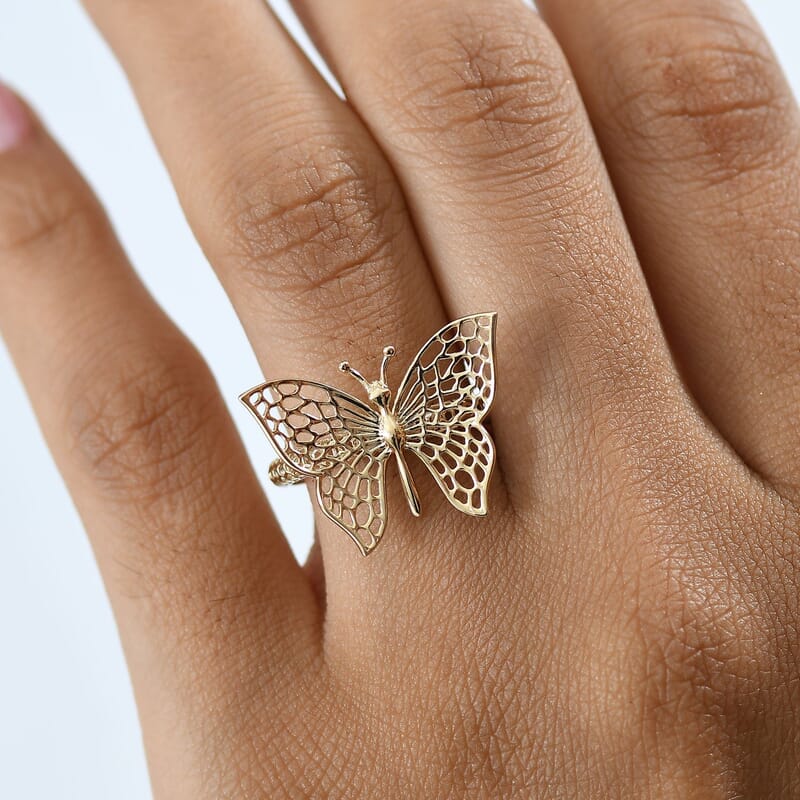 Luxoro Fancy Ring in 9K Yellow Gold (Size 11.5) 2.0 Grams