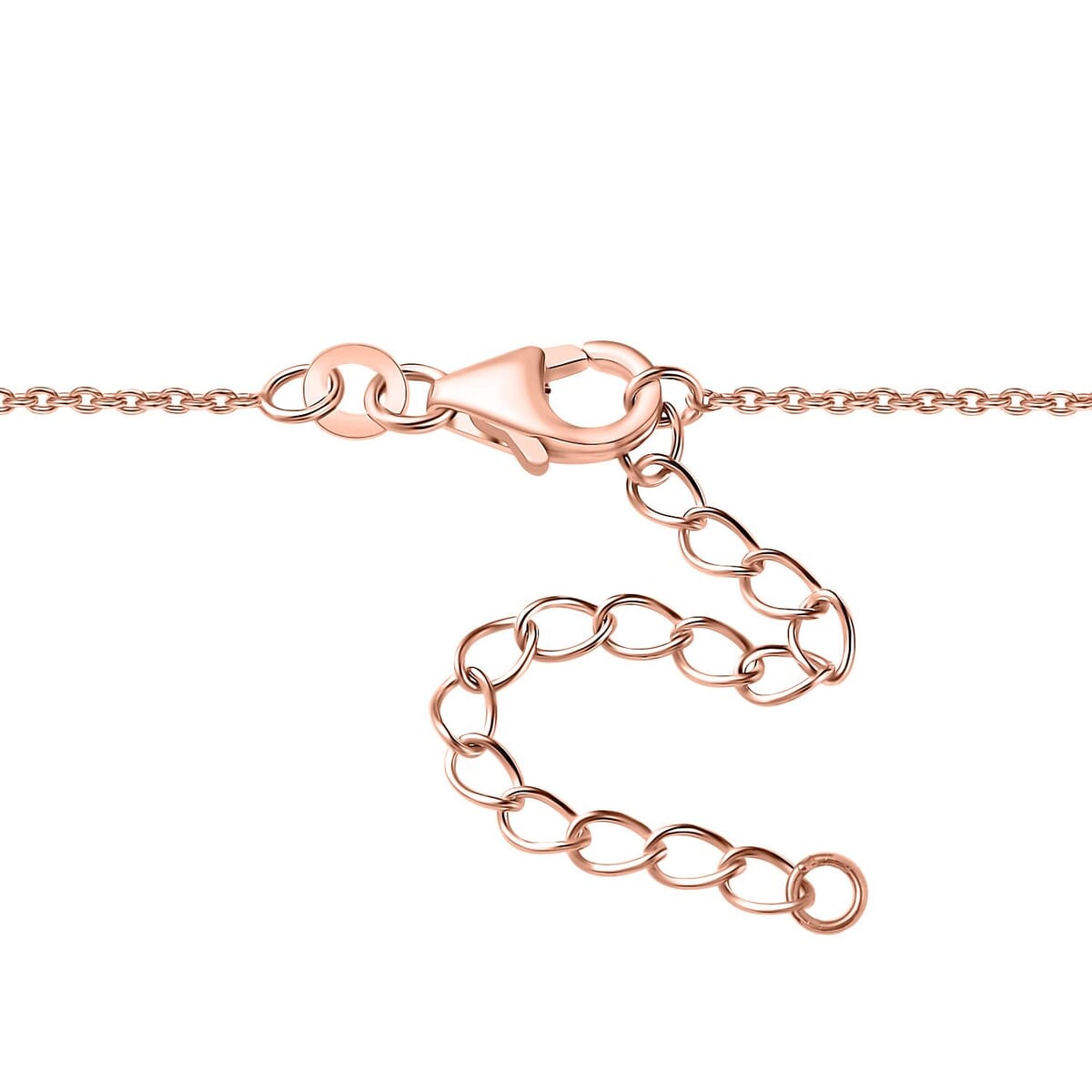 D'Joy Narsipatnam Pink Spinel and Moissanite 6.00 ctw Whispering Petals Necklace in 18K Vermeil Rose Gold Over Sterling Silver 18 Inches image number 4