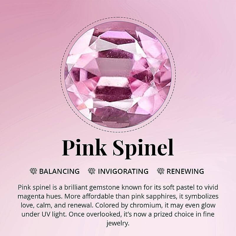 D'Joy Narsipatnam Pink Spinel and Moissanite 2.20 ctw Royal Bloom Ring in 18K Vermeil Rose Gold Over Sterling Silver (Size 8.0)