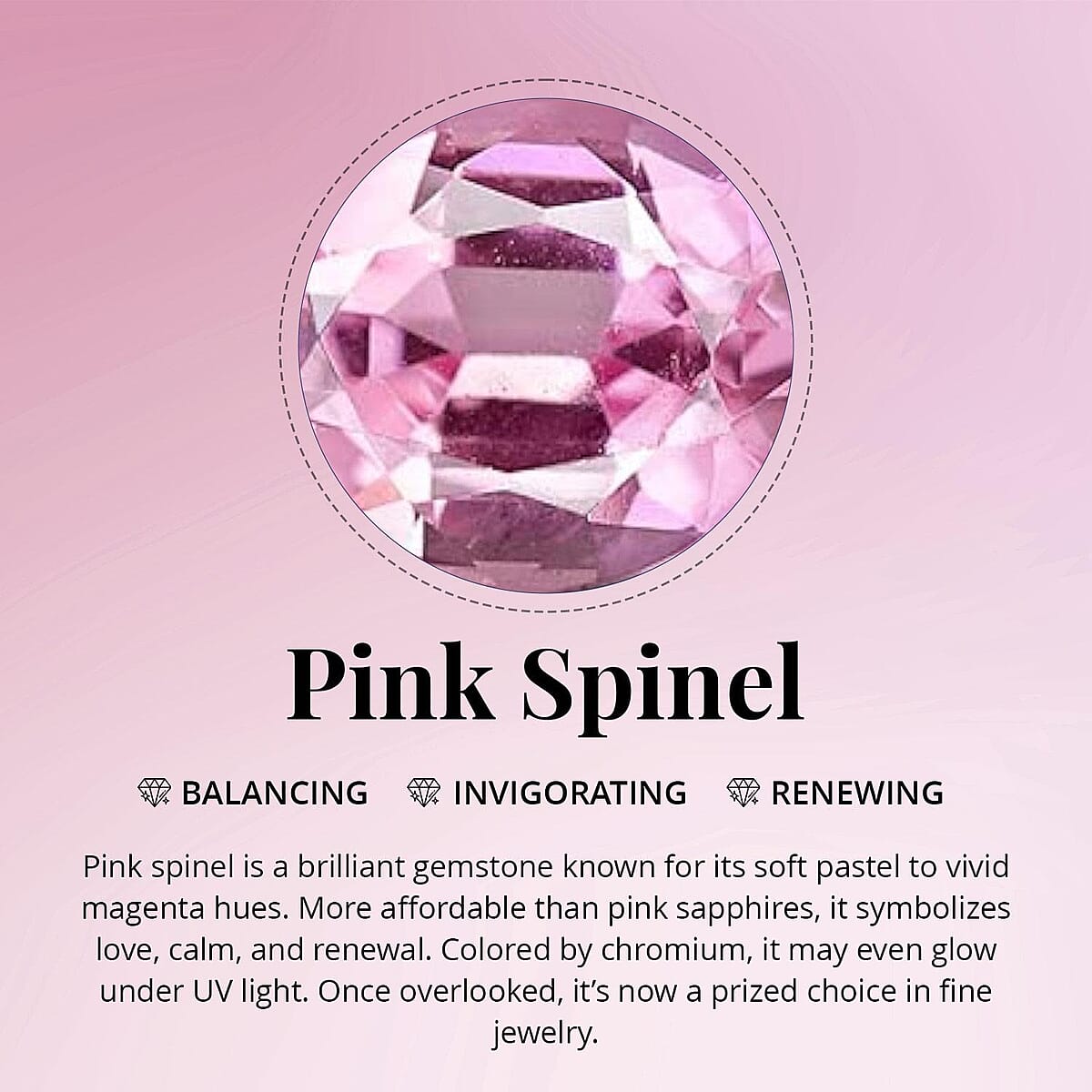 D'Joy Narsipatnam Pink Spinel and Moissanite 2.20 ctw Royal Bloom Ring in 18K Vermeil Rose Gold Over Sterling Silver (Size 9.0) image number 3