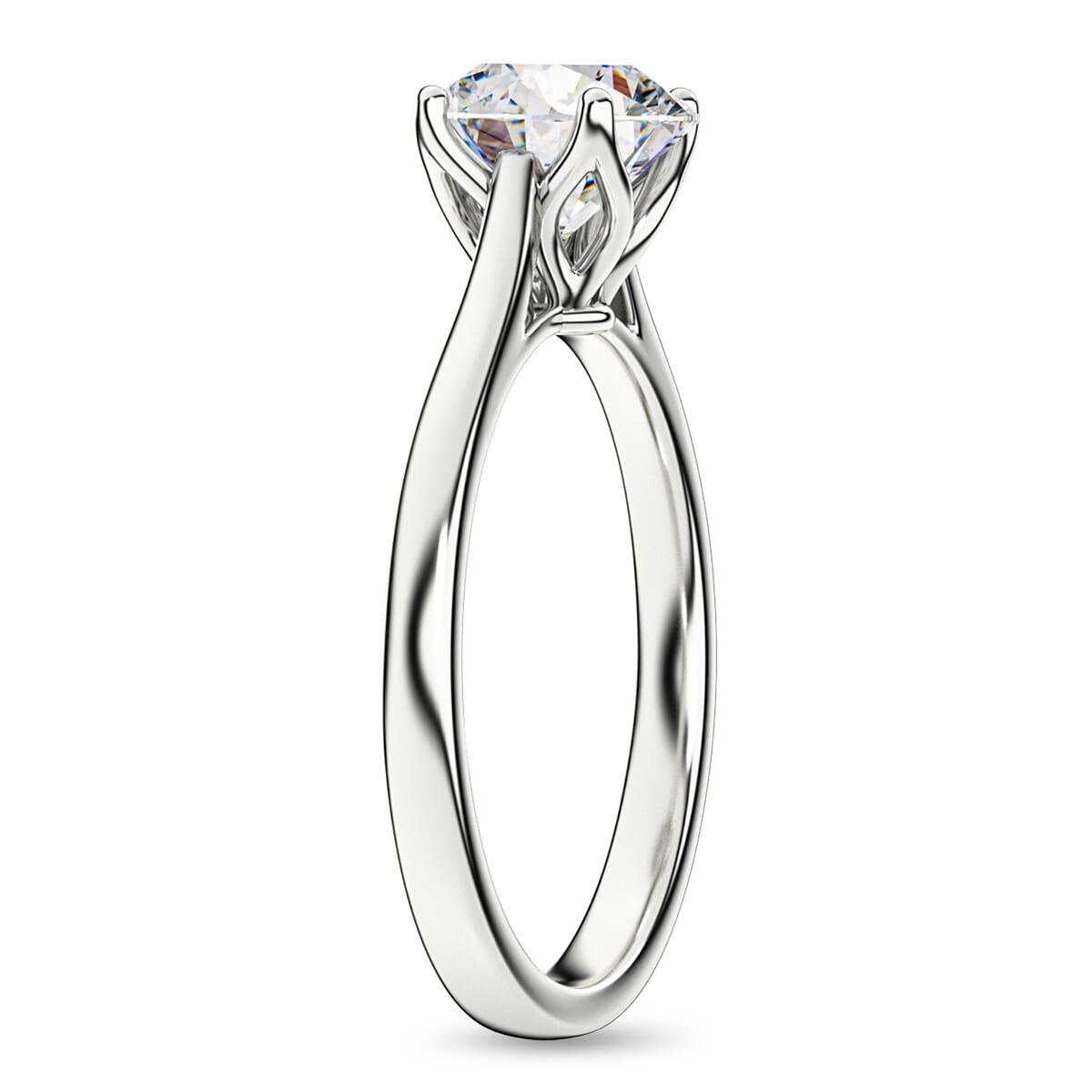 IGI Certified Heart & Arrow Cut Luxuriant Lab Grown Diamond E-F VS 2.00 ctw Ring in 950 Platinum (Size 5.0) 4.80 Grams image number 3