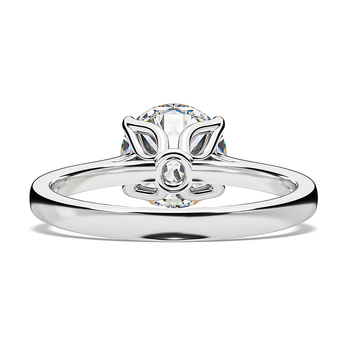 IGI Certified 950 Platinum Heart & Arrow Cut Luxuriant Lab Grown Diamond (E-F, VS) Ring (Size 6.5) (4.80 g) 2.00 ctw image number 7