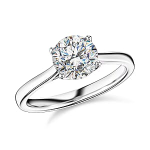 IGI Certified 950 Platinum Heart & Arrow Cut Luxuriant Lab Grown Diamond (E-F, VS) Ring (Size 7.5) (4.80 g) 2.00 ctw