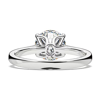 IGI Certified Heart & Arrow Cut Luxuriant Lab Grown Diamond E-F VS 2.00 ctw Ring in 950 Platinum (Size 8.0) 4.80 Grams