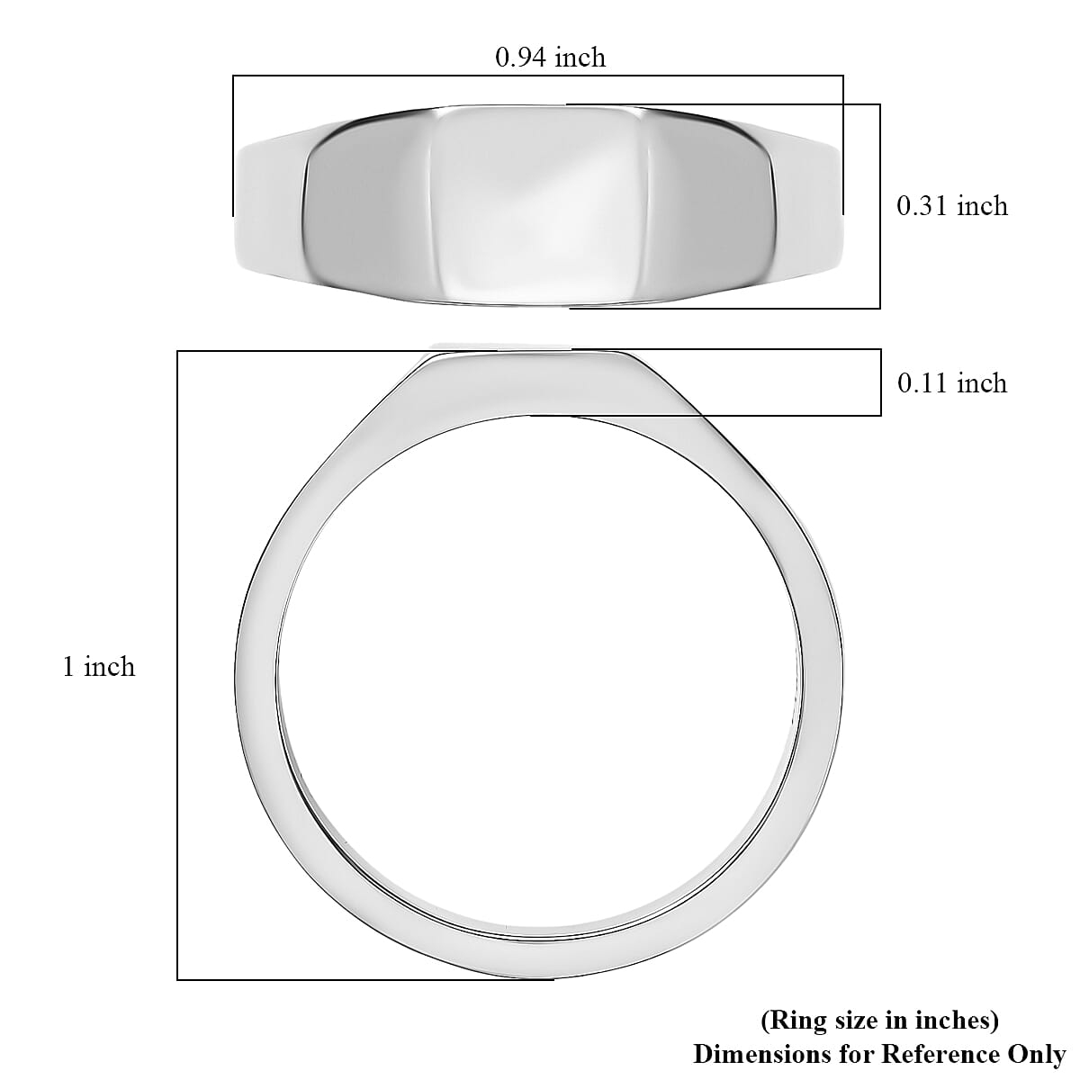 Rhapsody 950 Platinum Men's Ring (Size 12.0) 12.50 Grams image number 4