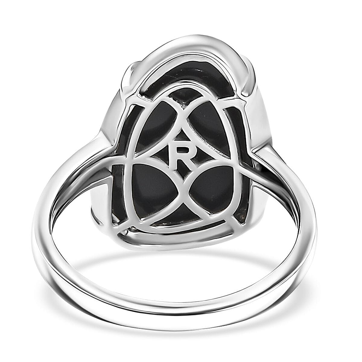 Rhapsody AAAA Elysian Opal (Triplet) 9.40 ctw Skylines at Twilight Ring in 950 Platinum (Size 7.5) image number 4