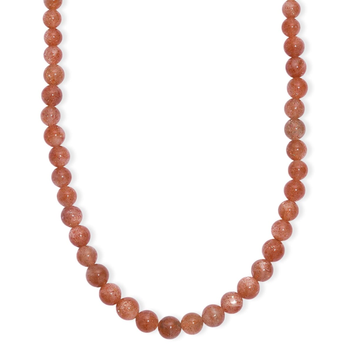 D'Joy AAA Golden Sunstone Beaded 110 ctw Necklace 18-20 Inches in 18K Vermeil Yellow Gold Over Sterling Silver image number 0