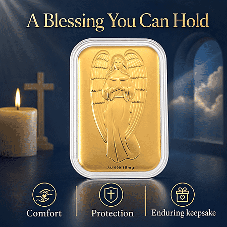 24K Golden Angel Blessings Embossed Sheet 10mg - Product card gallery slide 3 (10178119500089)