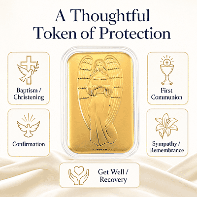 Angel Blessings 24k Gold Embossed Sheet 10mg