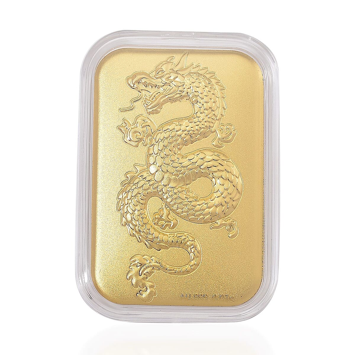 24K Yellow Gold Dragon Embossed Sheet 10mg (Del. in 7-10 Days) image number 0